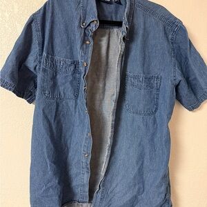 Preview International Casual Blue Button Down Shirt